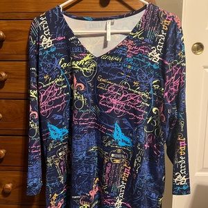 Lulu-B V-Neck Women’s Top Size 1X